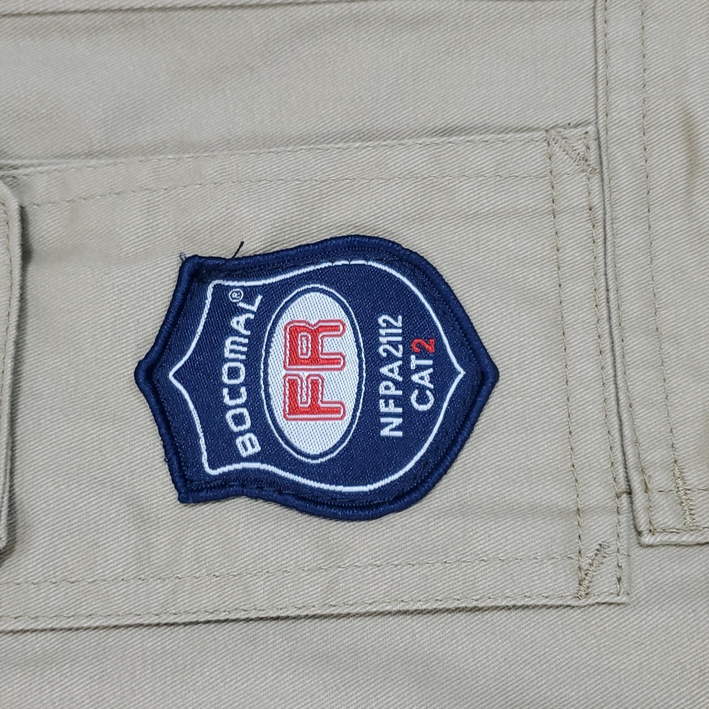 Bocomal FR NFPA 2112 CAT 2 Cargo Pants ~ Khaki - Picture 6 of 15